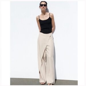 Zara Linen Pareo Pants